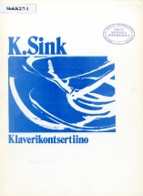 Kuldar Sink. Piano Concertino